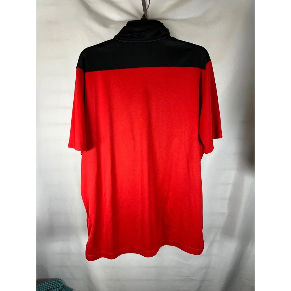 Adidas Ryder Cup 2020 Whistling Straits Golf Polo Shirt Mens Large Red‎ Black